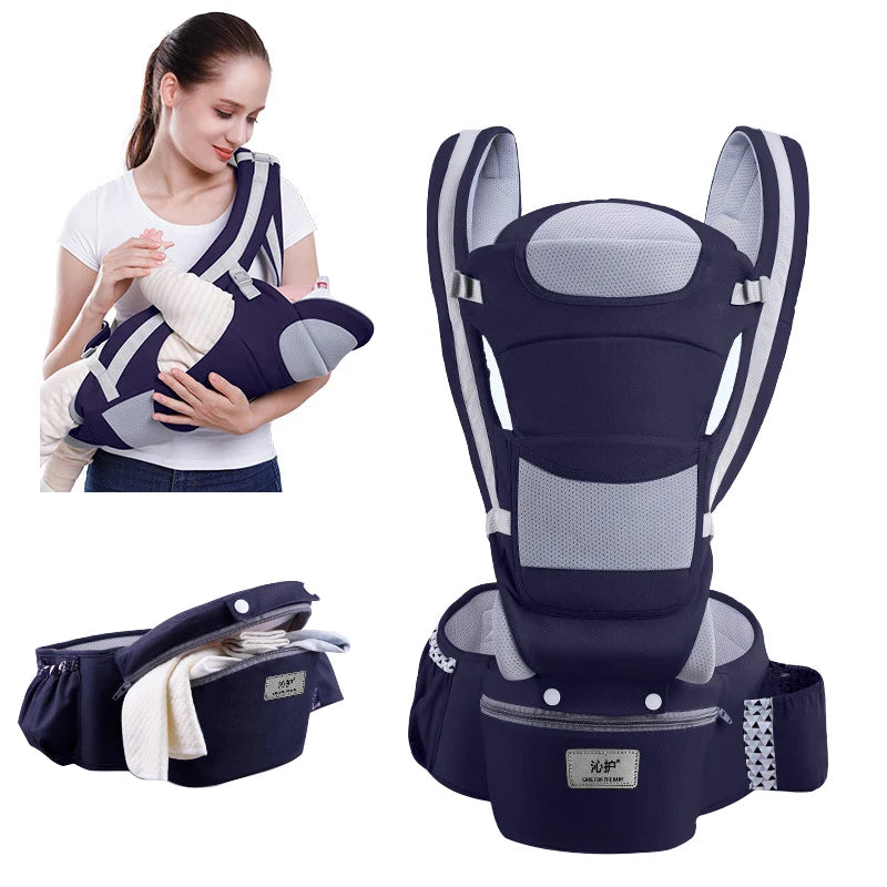 Ergonômico canguru bebê portador com frente enfrentando, envoltório Sling, mochila de viagem, infantil Hipseat, recém-nascido