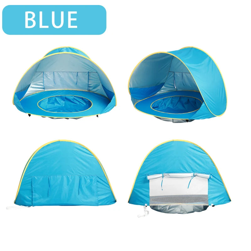 Tenda de praia portátil para bebês com proteção UV