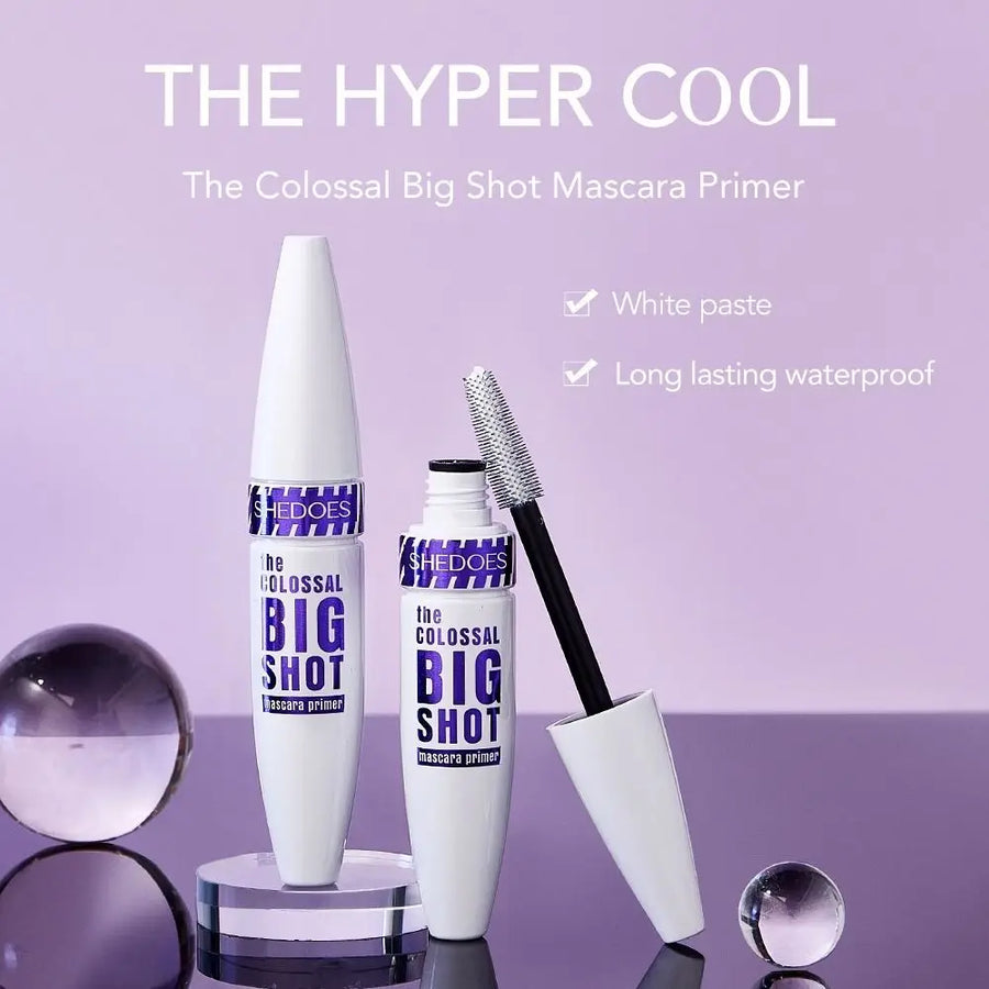 Impermeável White Mascara Primer, Eyelash Base Cream, Anti-Smudge, engrossar o alongamento, cosméticos Eye Makeup Tool